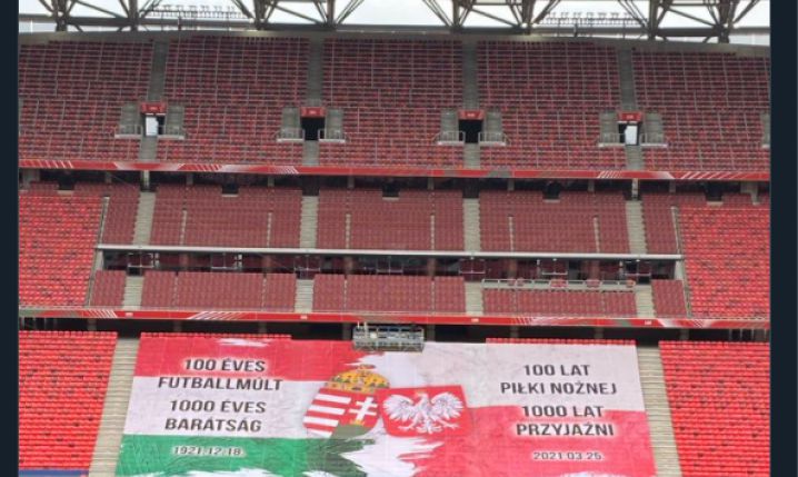 Tak Węgrzy powitali Polaków na stadionie w Budapeszcie!